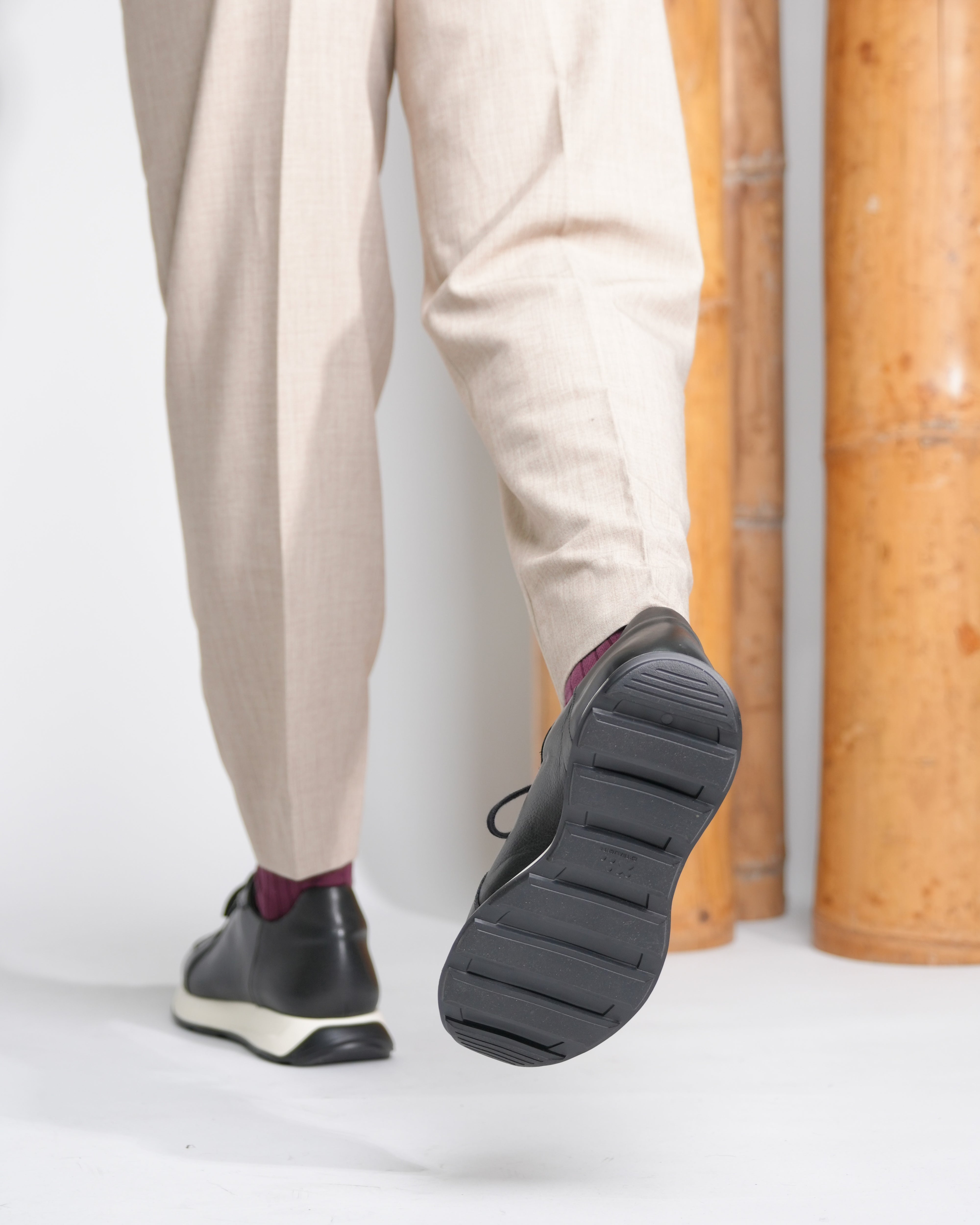 Zapatillas de lujo SHALAPI Milano 1.1 para hombre en color negro