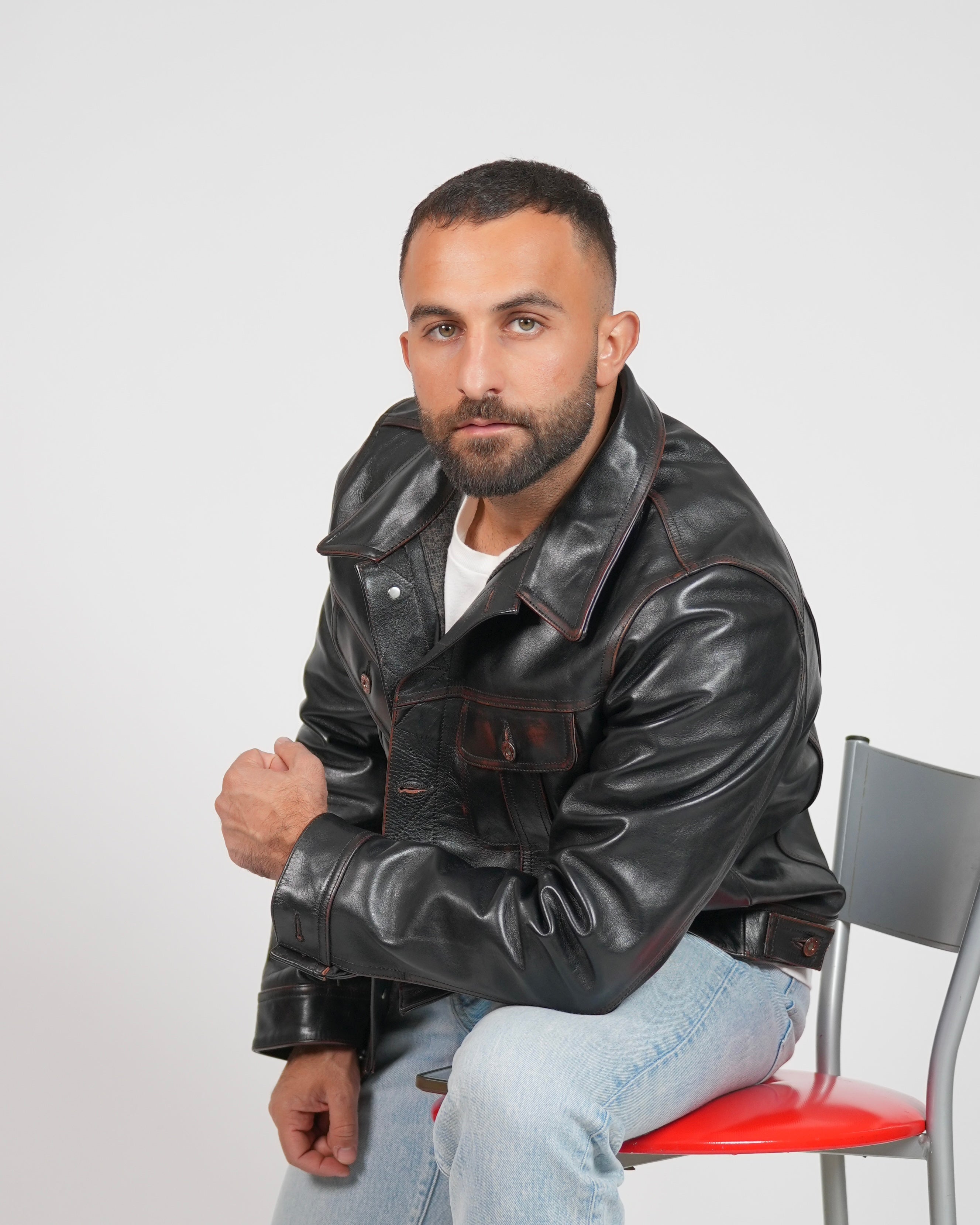 SHALAPI Ravenna Vintage Trucker Jacket