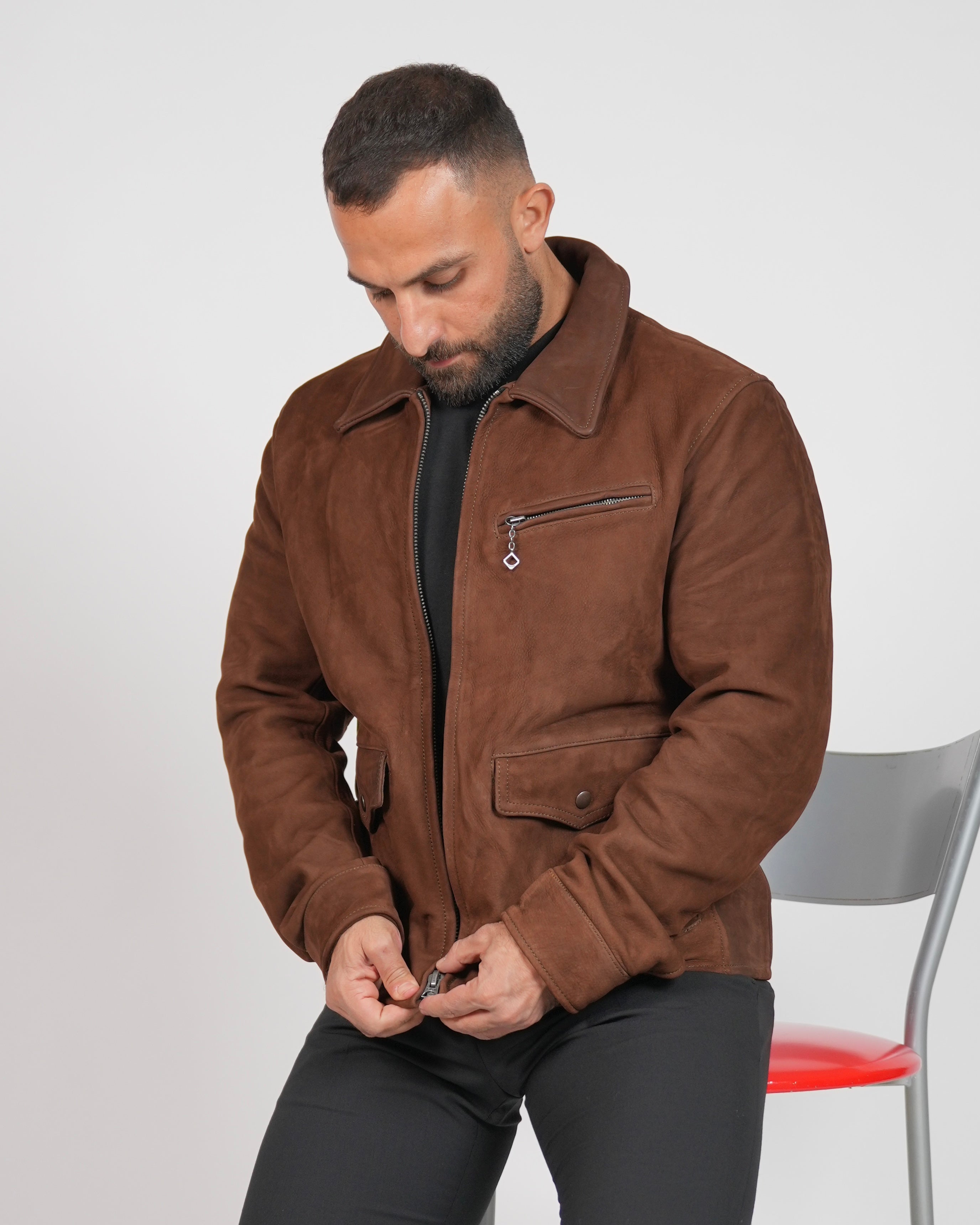 SHALAPI Modena Nubuck Calfskin Jacket