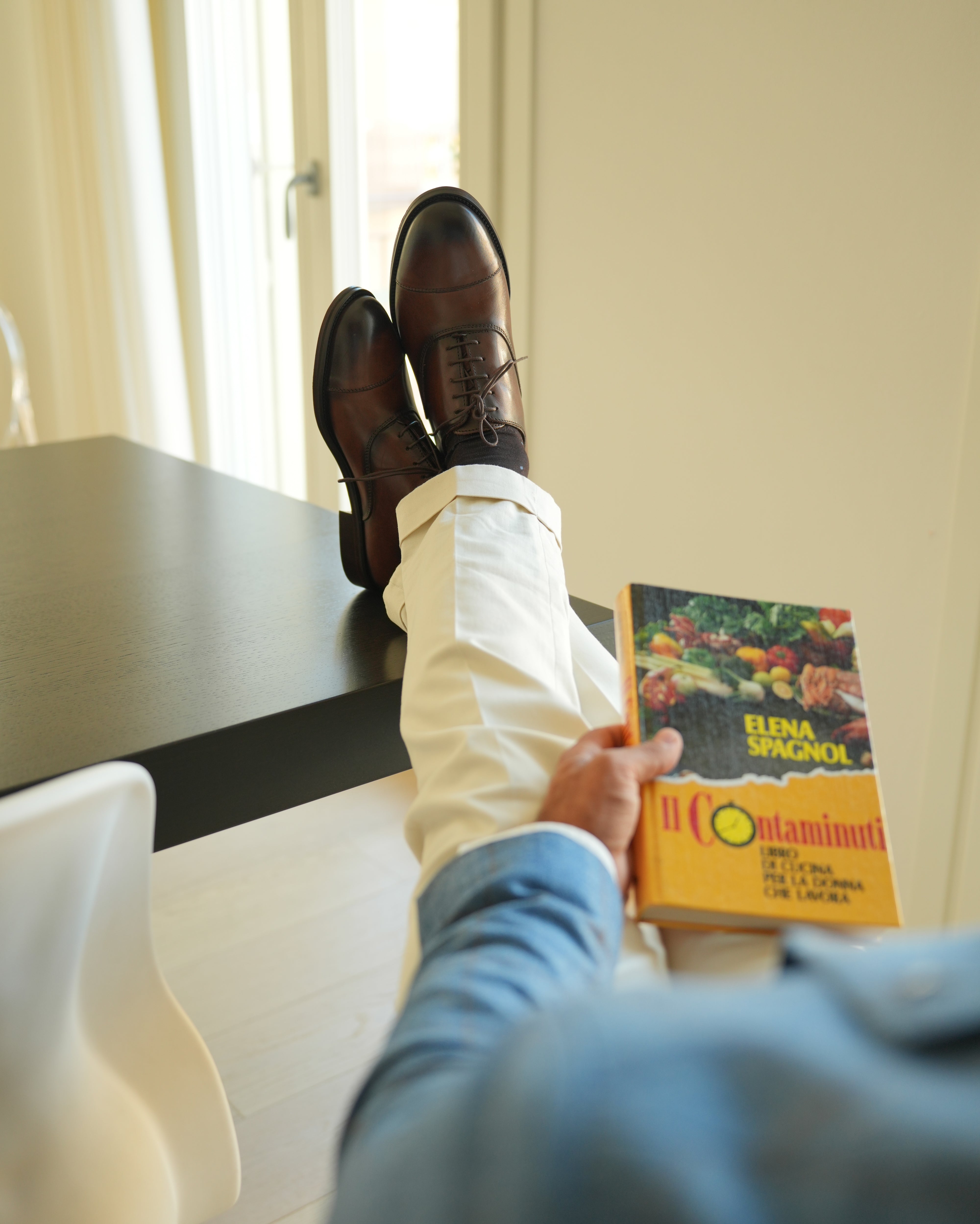 SHALAPI Florence 1.1 oxford classica da uomo in marrone