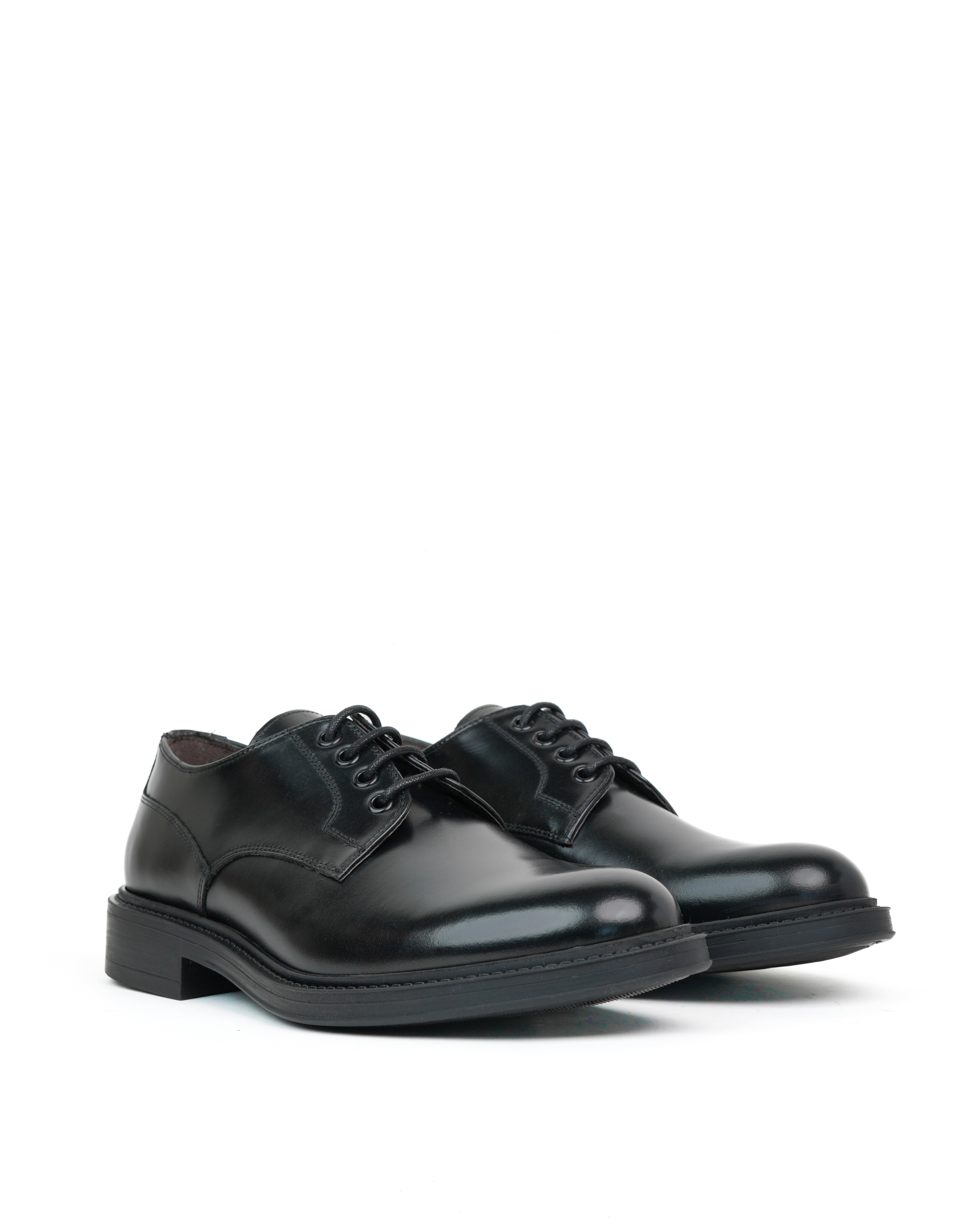 Zapatos Derby LEO de lujo SHALAPI 1.1 en negro brillante