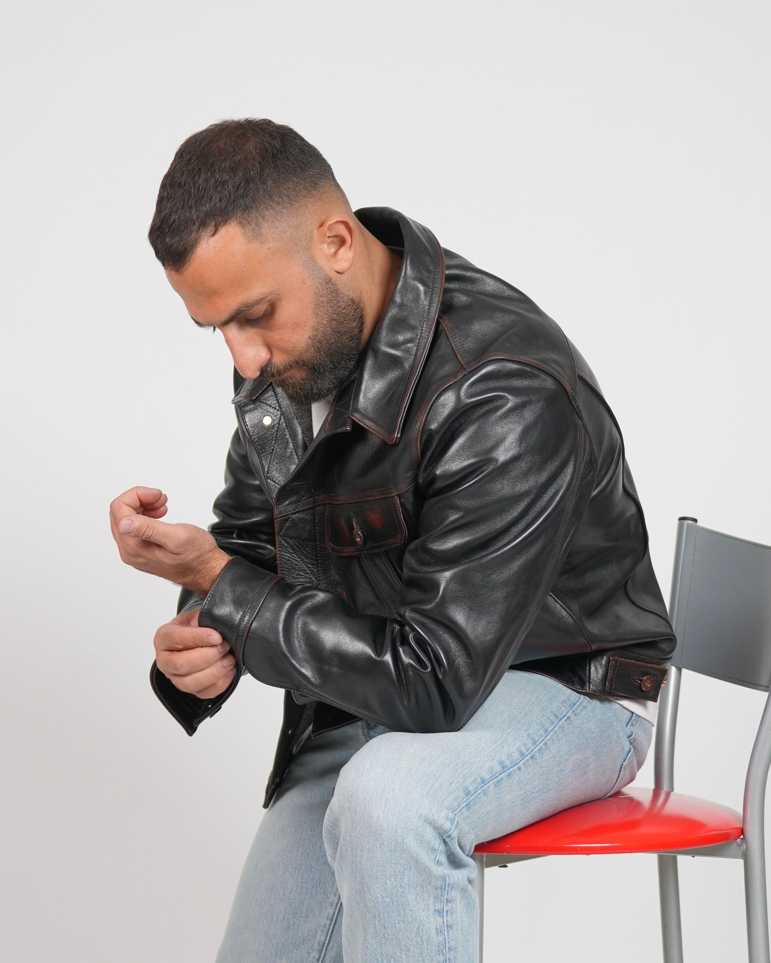 SHALAPI Ravenna Vintage Trucker Jacket